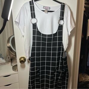 Black and White Checkered Dress